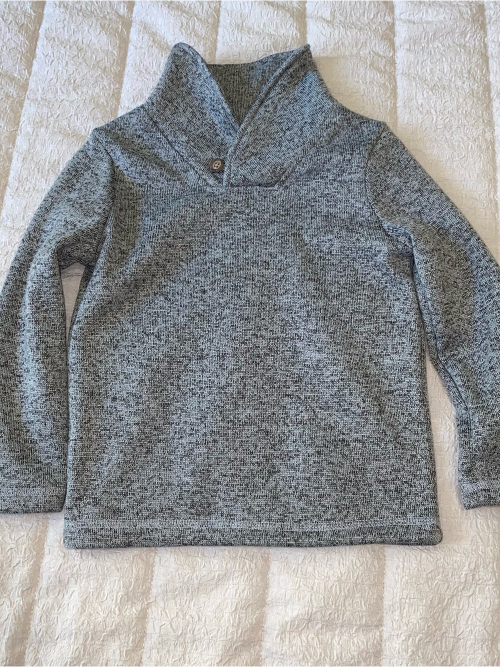 jumping beans Grey Knit Shawl Collar Pullover